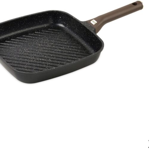 Grillpan Quttin LEATHER Bruin Zwart Gegoten aluminium 28 x 28 cm (6 Stuks)