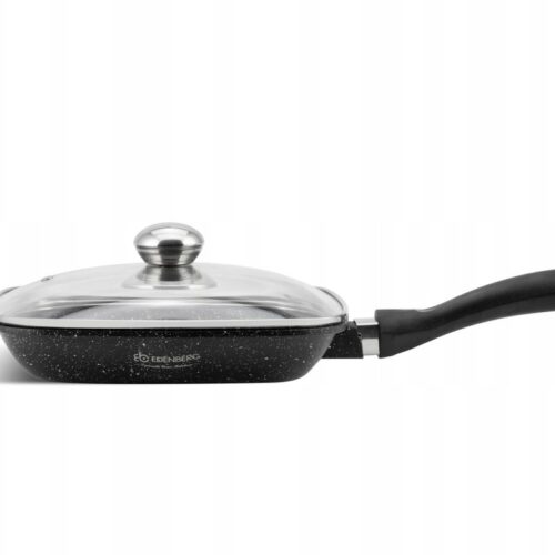 Grillpan met Steenlook Coating 28cm met Deksel - Zilner