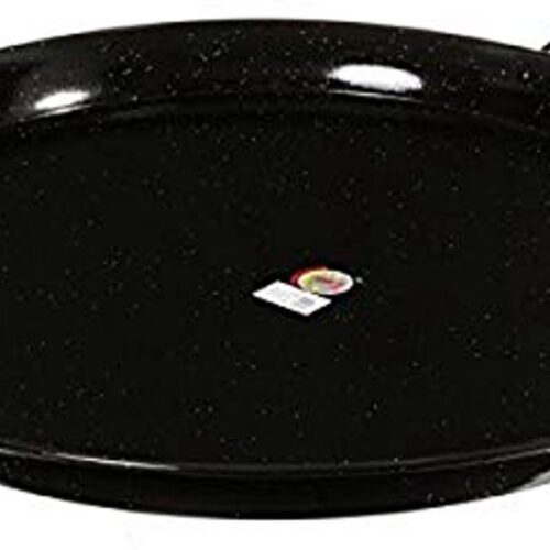 Grote Geëmailleerde Stalen Paella Pan van 90 cm - Voor 50 Porties - Geschikt voor Oven en Gas