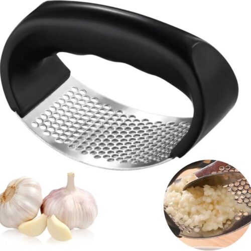 Handmatige knoflookpers van roestvrij staal - multifunctionele schiller en hakmolen: hakmolen, hakmolen, snijmachine, sapcentrifuge - professionele hakmolen voor hakken, hakken