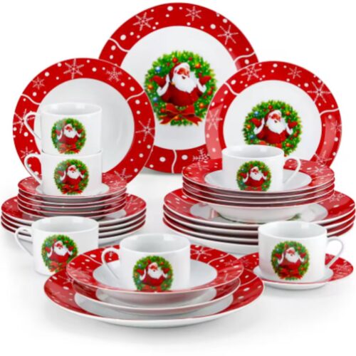 Haute Serviesset - 6 persoons - 30 delig - Wit Keramisch - Serviesset - Breakfast Plates