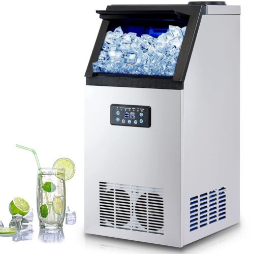Industriële IJsblokjesmachine - 41 Kilo Ijs per Dag - Automatische IJs Maker met 10 Kilo IJsopslag - Ideaal voor Thuis, Kantoor en Horeca