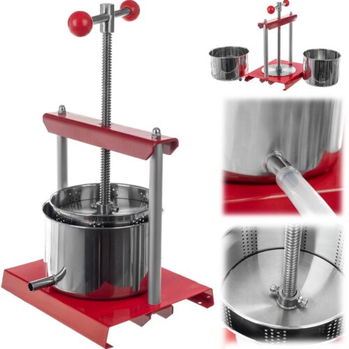 KADAX Zachtfruitpers Sapcentrifuge Wijnlikeuren 6L roestvrij staal