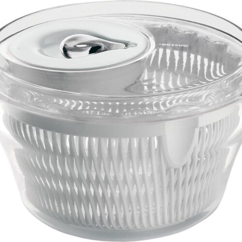 Kleine Slacentrifuge - Transparant Ø 22 x h14 cm - 16910000 - Perfecte Droging van Kitchen Active Design slazwierder