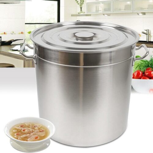 Kookpan met deksel - 35/50/70 liter roestvrij staal, soeppan voor koken en stoven