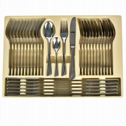 Luxe Bestekset 72 Delig voor 12 Personen - Glanzend Roestvrij Staal in Koffer