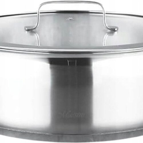 Maestro RVS Steelpan met Deksel - 22 cm, 2.0 L