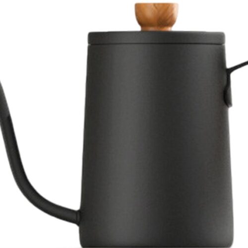 Mmgoqqt Handdop Koffiepot - Ganshalsmond - Met Beechhout Handvat - 600Ml - Voor Huis En Café