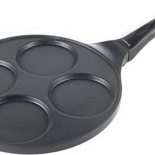 Pannenkoekenpan, hoogwaardige spiegeleipan, diameter 26 cm, inductie met coating, geschikt voor inductie