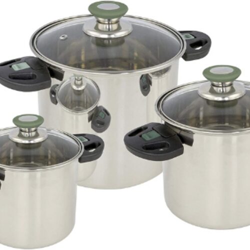 Pannenset Elegance Compact 3 - 3-Delig - Duurzaam en Stijlvol Kookgerei voor Elke Keuken