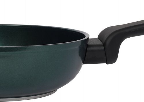 Pentole Agnelli AlBlack Elite koekenpan / hapjespan - Ø 20 cm - PFAS-vrij - Keramisch - Inductiegeschikt - Scarabeo Groen