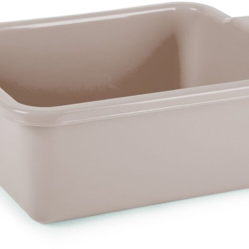 Plasticforte afwas en schoonmaak Teil - Rechthoek model - kunststof - 11 liter - 40 x 30 x 14 cm - beige - spoelbak