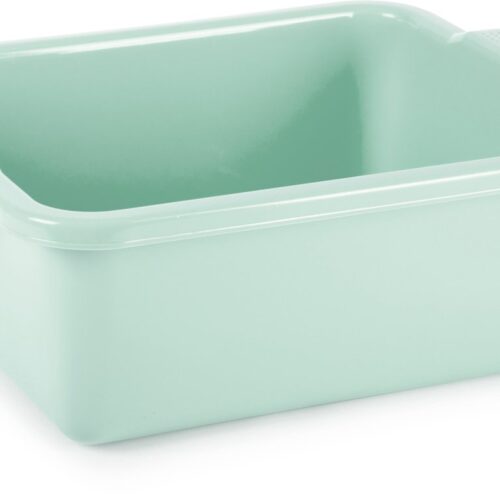Plasticforte afwas en schoonmaak Teil - Rechthoek model - kunststof - 11 liter - 40 x 30 x 14 cm - groen - spoelbak