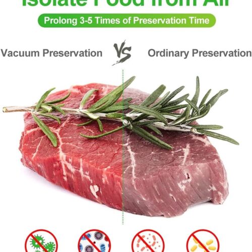 Professionele Vacuümzakken 20 x 600 cm - Herbruikbare Kookvaste Sous-vide Vrieszakken voor Vacumeermachines