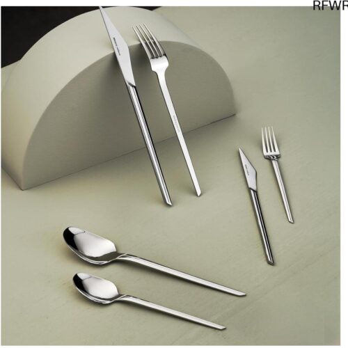 RFWR® 84-delige Bestekset voor 12 Personen, Roestvrij Staal, Vaatwasmachinebestendig, Perfect voor Dagelijks Gebruik