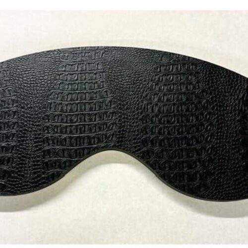 RFWR® Decoratief Dienblad 60x26cm - Organisch - Krokodillenprint - Zwart - Kaarsenplateau - Serveerplank - Tafelaccessoires