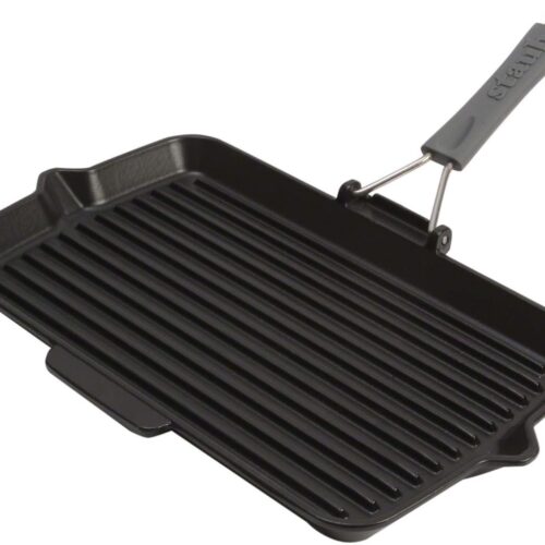 Rechthoekige grillpan - geëmailleerd gietijzer - stijlvol serveren