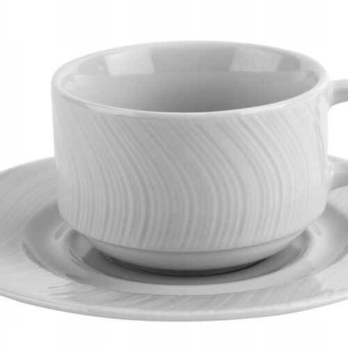 River Porseleinen Kop en Schotel Set - 190ml