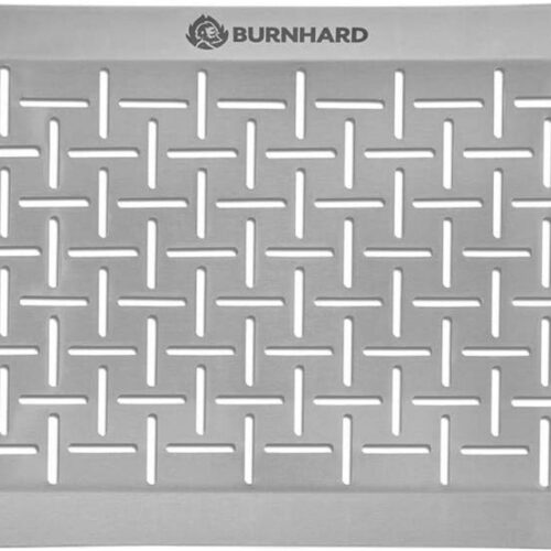 Roestvrijstalen Grillpan 33x19x1,7 cm voor Groenten en Vlees - Vaatwasmachinebestendig