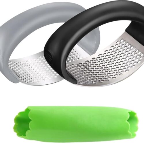 Roestvrijstalen knoflookpers - veelzijdig en duurzaam - 1 stuk