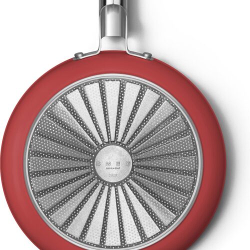 SMEG Koekenpan Rood Mat - ø 26 cm - Standaard anti-aanbaklaag