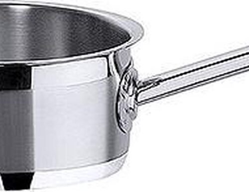 Sauteerpan dubbele bodem rvs | dubbele bodem | schenkrand | geschikt voor inductie | Inhoud: 5 l | Ø binnen: 24cm | H: 12cm | Ø onderkant: 23cm [Deksel apart bestellen Art. 2261.]