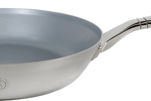 Saveur Selects - Voyage serie - Koekenpan - 25 cm - Antikleefpan - Tri-ply RVS - Geschikt voor Inductie en alle andere warmtebronnen - Ovenbestendig tot 260°C - Vaatwasserbestendig