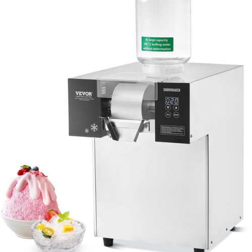 Sneeuwvlok-ijsmachine - Spaghetti-ijsmachine - IJsblokjesmachine - IJs-schaafmachine - RVS ijsmachine - Continue productie 175 kg/24u - Intuïtief touchscreen bedieningspaneel