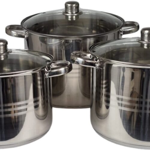 Soeppan set - 3 delig - Soeppannen - Bruxelles - Kookpotten - Soeppan - Pannen - Pannensets - 29/27/25 cm