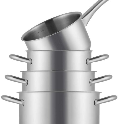 Sola Pannenset Blizz - RVS - Kookpan ø 16, 18, 20 cm & Steelpan ø 16 cm - Inductie geschikt - 4 Delig