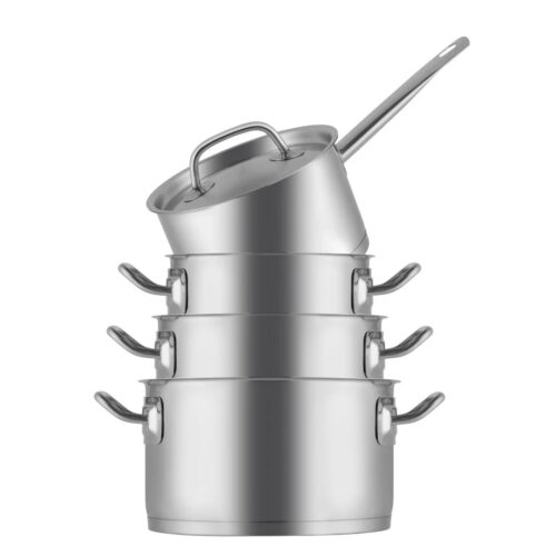 Sola Pannenset Profiline Deluxe - RVS - Kookpan ø 12, 14, 18 cm & Steelpan ø 12 cm - Inductie geschikt - 4 Delig