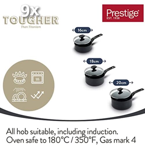 Steelpan Set met Dimpled Non-Stick oppervlak en Easy Grip Handgrepen