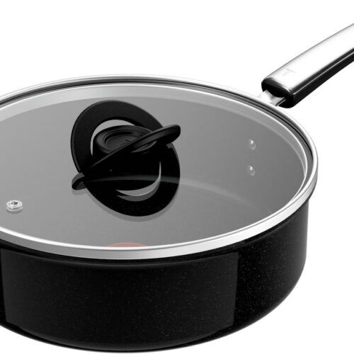 Tefal Experience Ceram - Keramische Hapjespan - Ø24 cm - PFAS-vrij - Inclusief Deksel - Geschikt voor Inductie