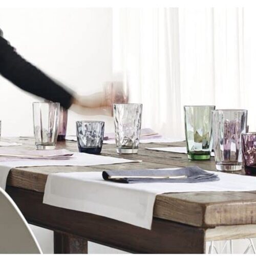 Transparant Longdrinkglas Diamond 6 Stuks - 470 ml