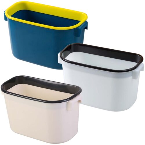 Unyqoos® Set van drie hangende afvalemmers voor keuken, badkamer en kantoor