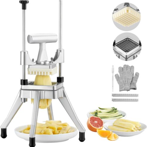 VEVOR Friteuse Machine 3/8 Inch Aardappelsnijder Frieten Snijmachine voor het snijden van groenten Fruit Komkommer Aardappel Ui Paddestoel Appel
