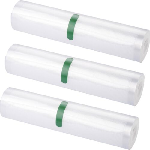 Vacumeer Folierollen 3 m x 20 cm set van 3 voor Vacumeermachines - Folierol - Silvercrest Vacuumfolie - Vacuumrol - BPA vrij