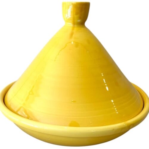 Val Pottery Foolish tajine D35cm H29.5 Tangy geel