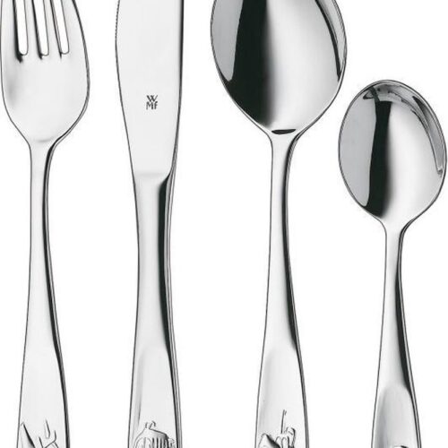 Voertuigen Kinderbestek - 4-delig