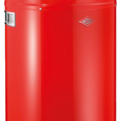 WESCO Kickboy Afvalemmer| Pedaalemmer | 40 Liter | Metaal - Rood | Prullenbak - Made in Germany