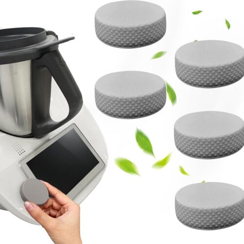 Zeynomax - Beschermhoes voor Thermomix TM6 - Silicone hoes voor keukenmachine - Stofdichte beschermhoes - Accessoires - Zwart