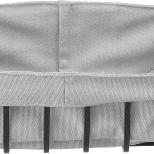 broodmand, rechthoekig, met zak, broodmand, broodmand, broodmand, 250 x 180 x (h) 85 mm, zwart