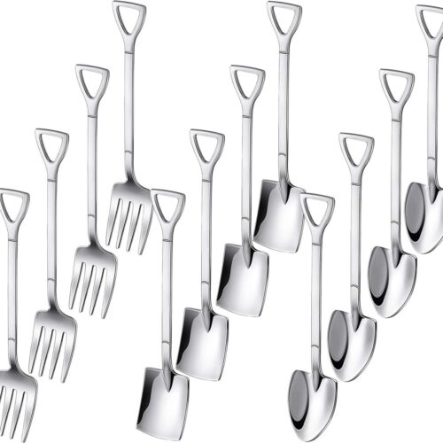 Set van 8 RVS Mini Lepels voor Koffie, Thee, Dessert en Specerijen