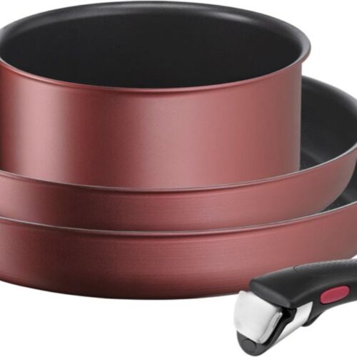 Tefal Ingenio Daily Chef Pannenset 4 delig - Koekenpan 26cm + 22cm + Steelpan 16cm + Handgreep