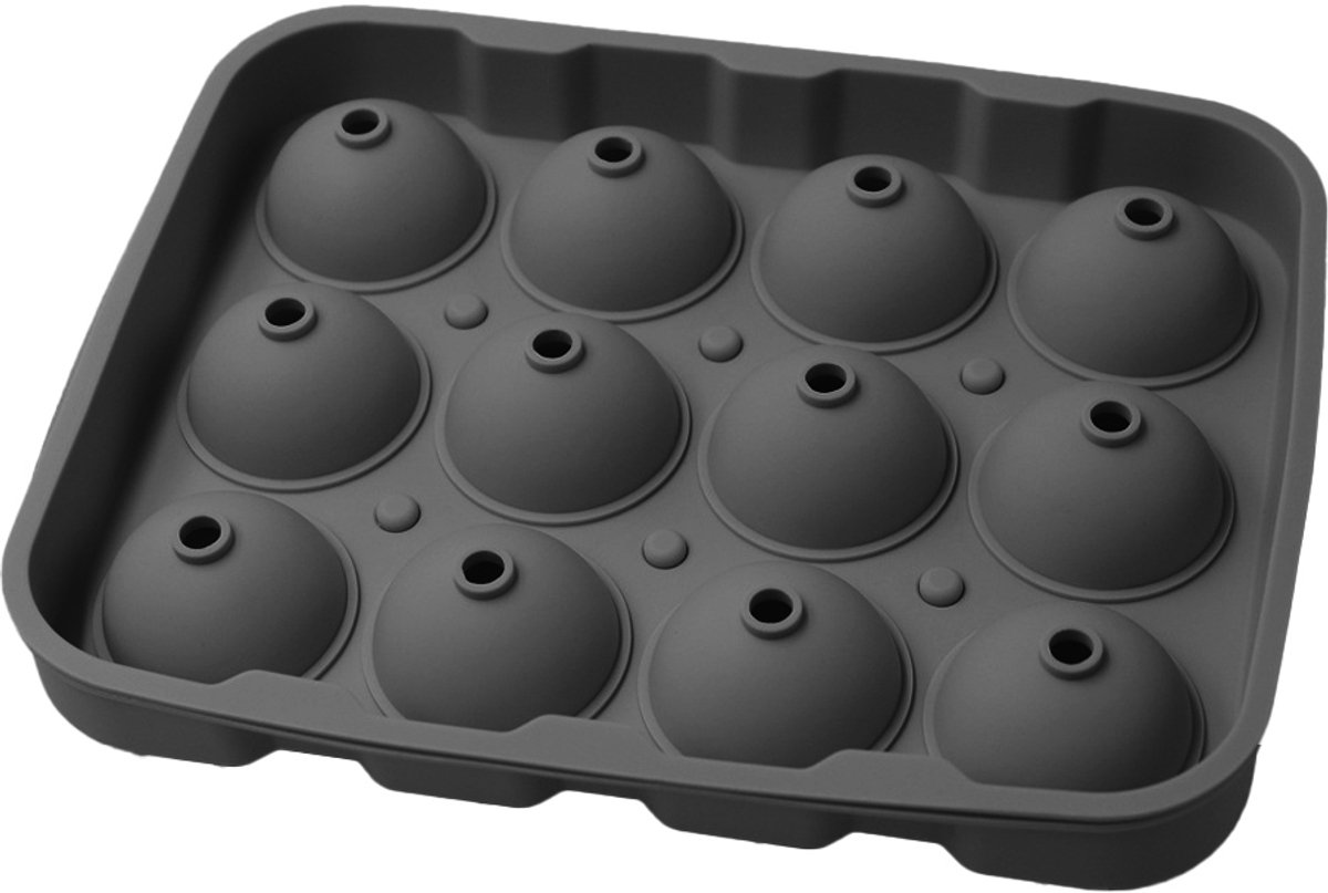 mmgoqt siliconen ijsblokjesmachine met deksel kleine ronde ijsbollenmouwen bpa vrij voor cocktails & whiskey Mmgoqt Siliconen ijsblokjesmachine - Met Deksel - Kleine Ronde IJsbollenmouwen - BPA-vrij - Voor Cocktails & Whiskey